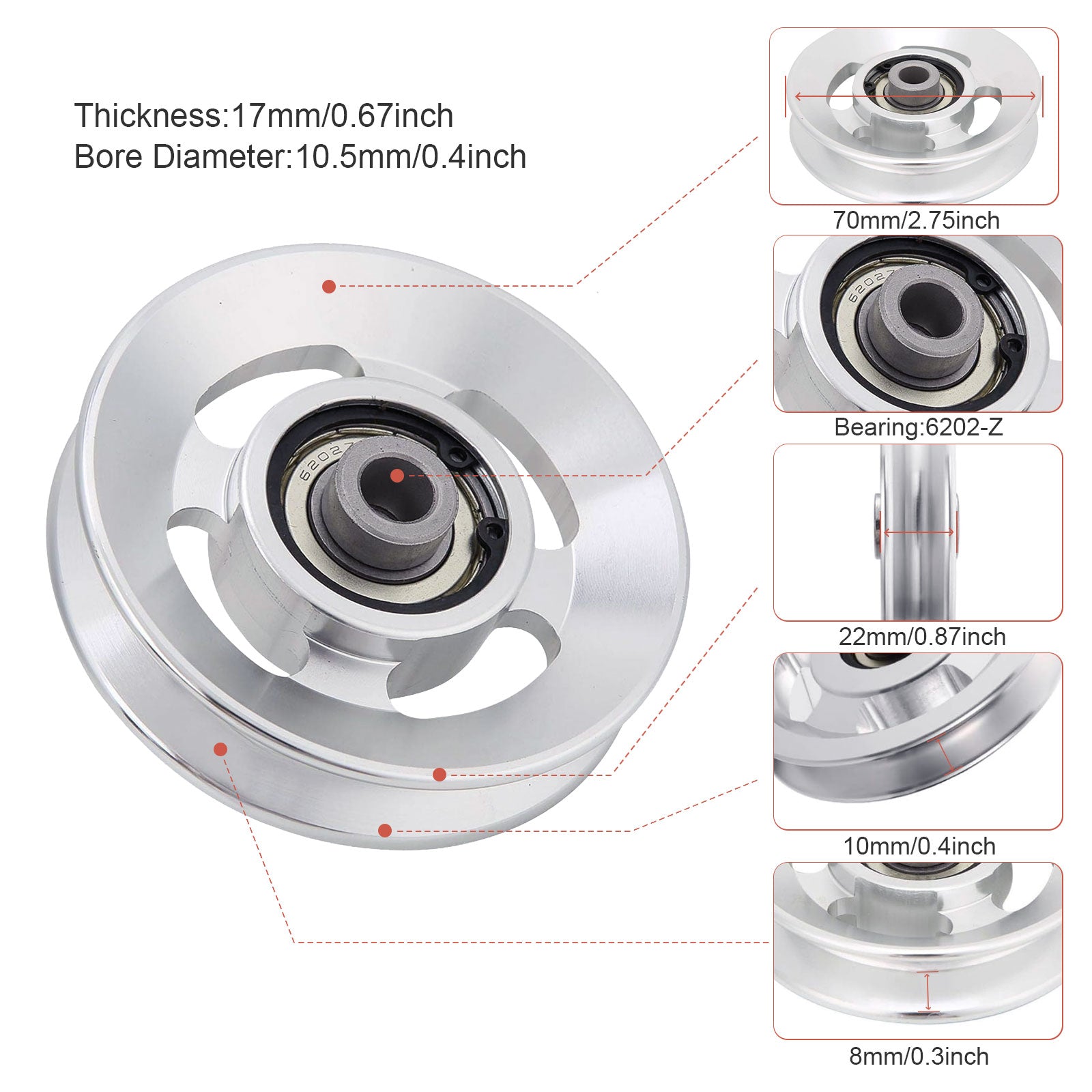 EonfitOmni® Aluminum Pulleys Kit