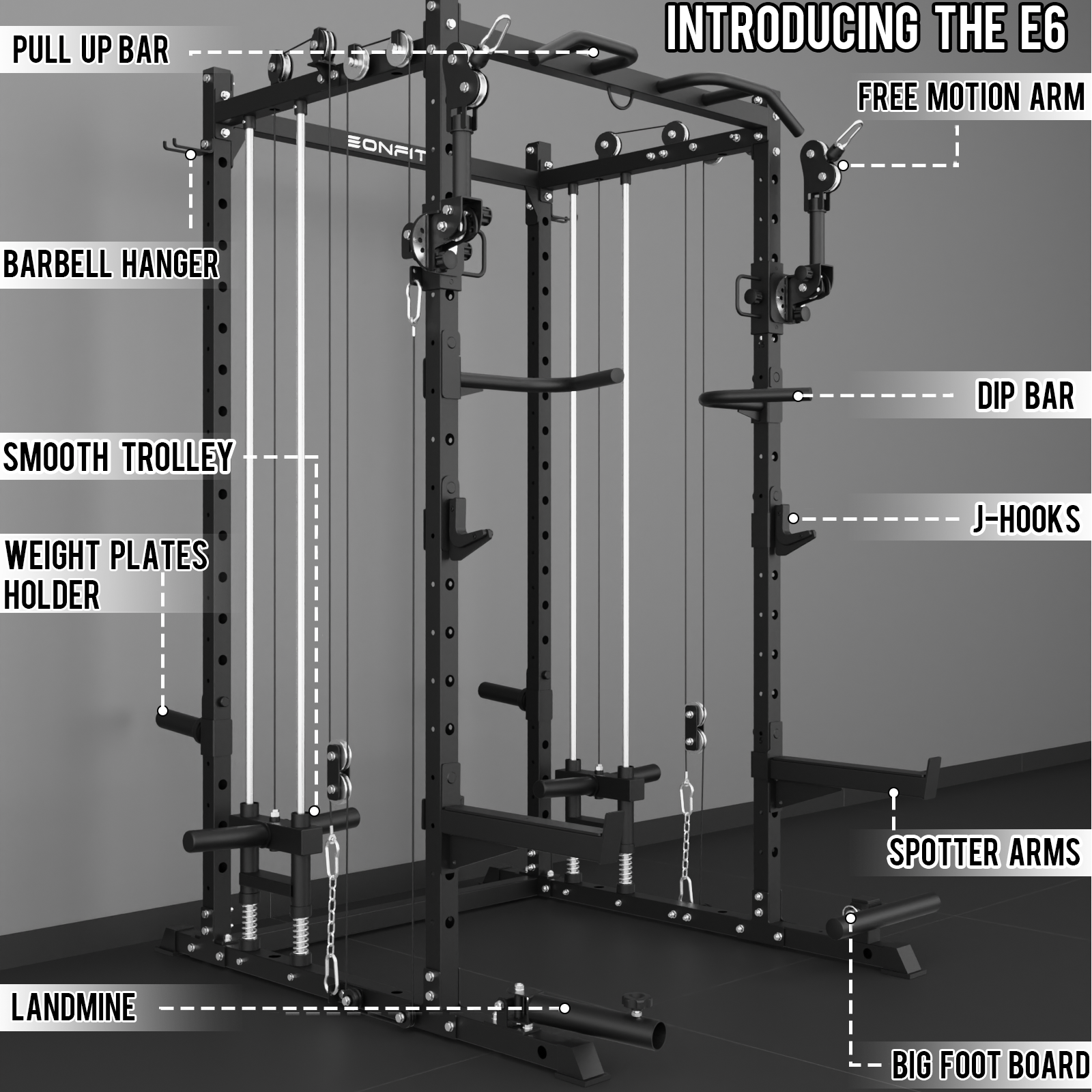 EonfitOmni® E6 Power Rack
