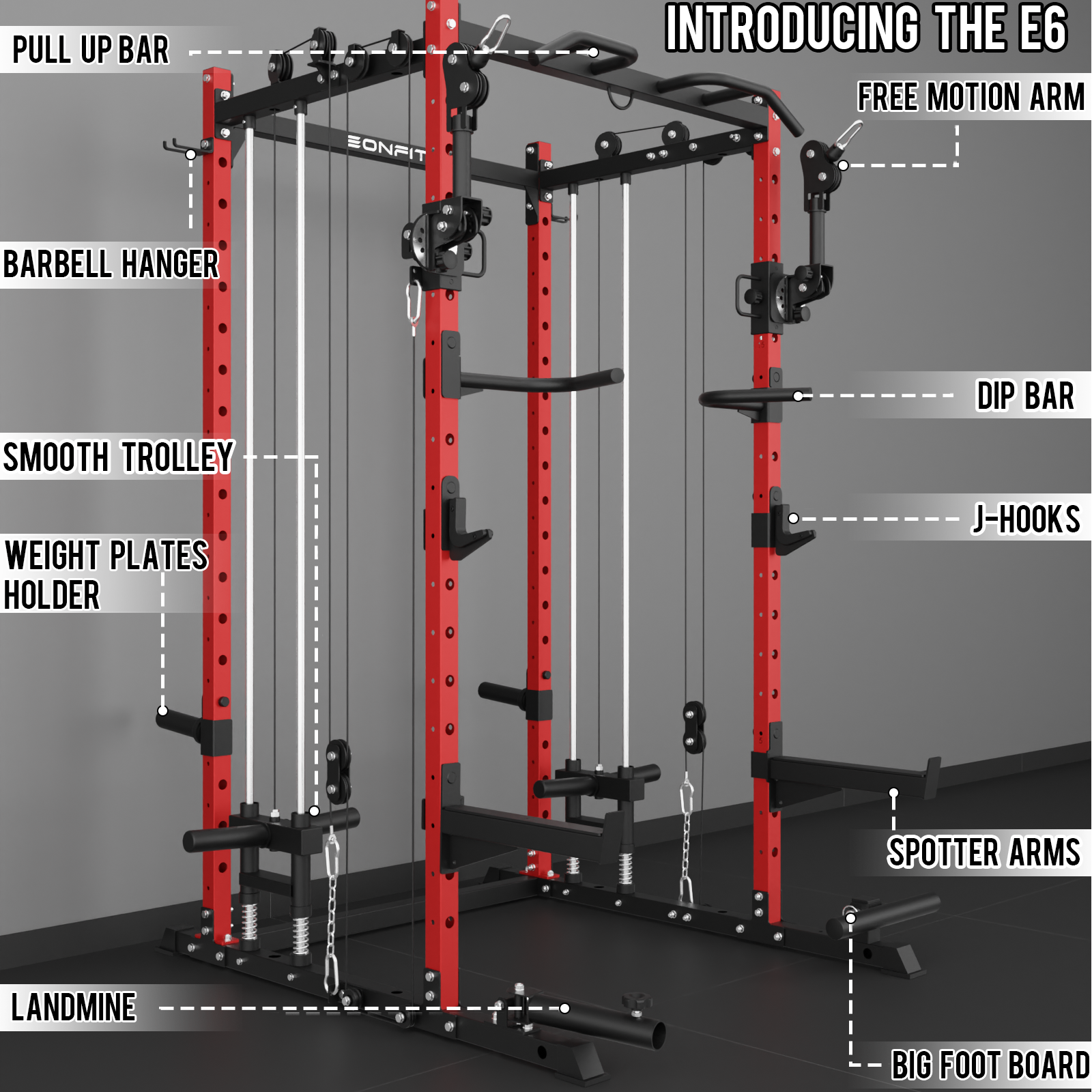 EonfitOmni® E6 Power Rack