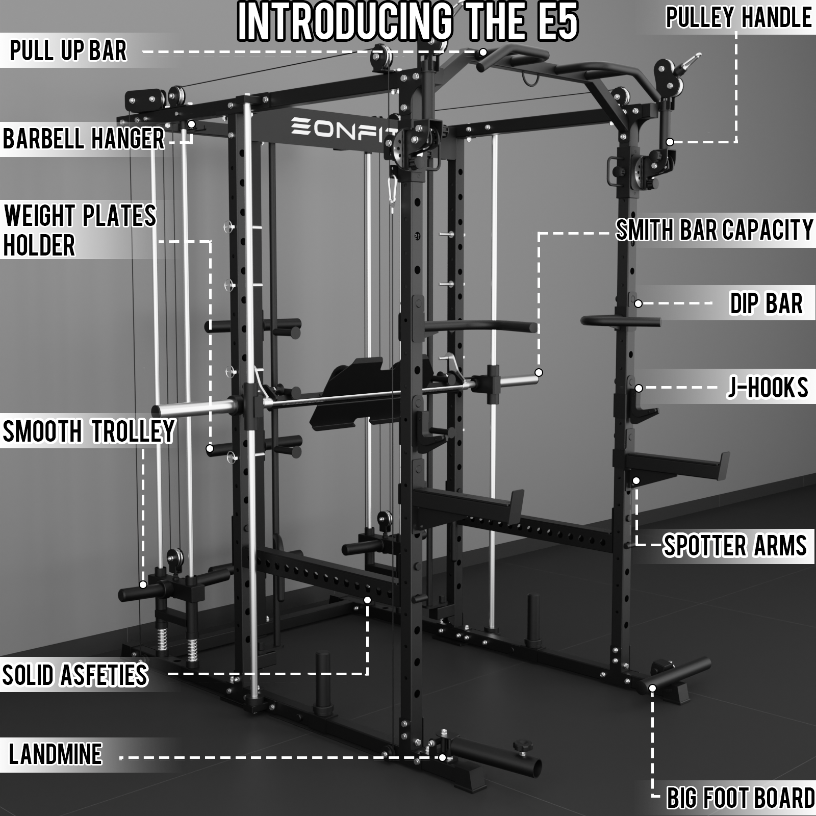 EonfitOmni® E5 2.0 Multi-Function Smith Machine