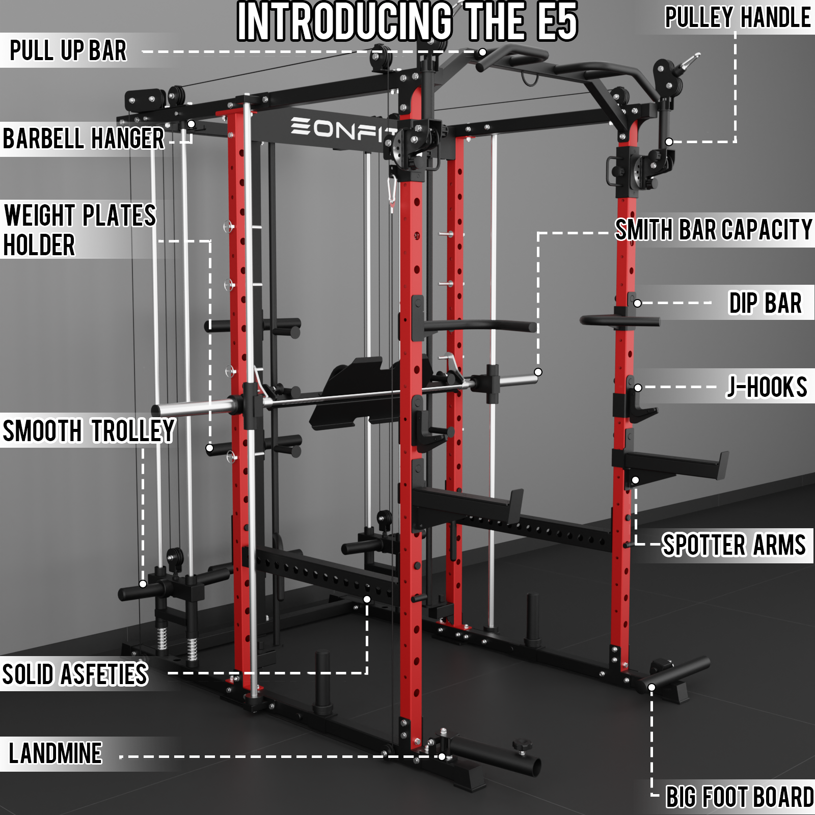 EonfitOmni® E5 2.0 Multi-Function Smith Machine