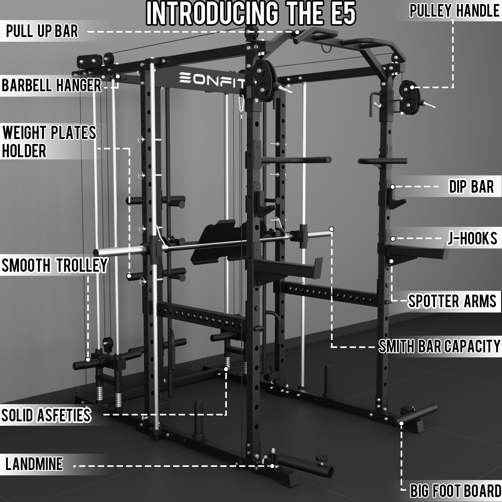 EonfitOmni® E5 2.0 Multi-Function Smith Machine