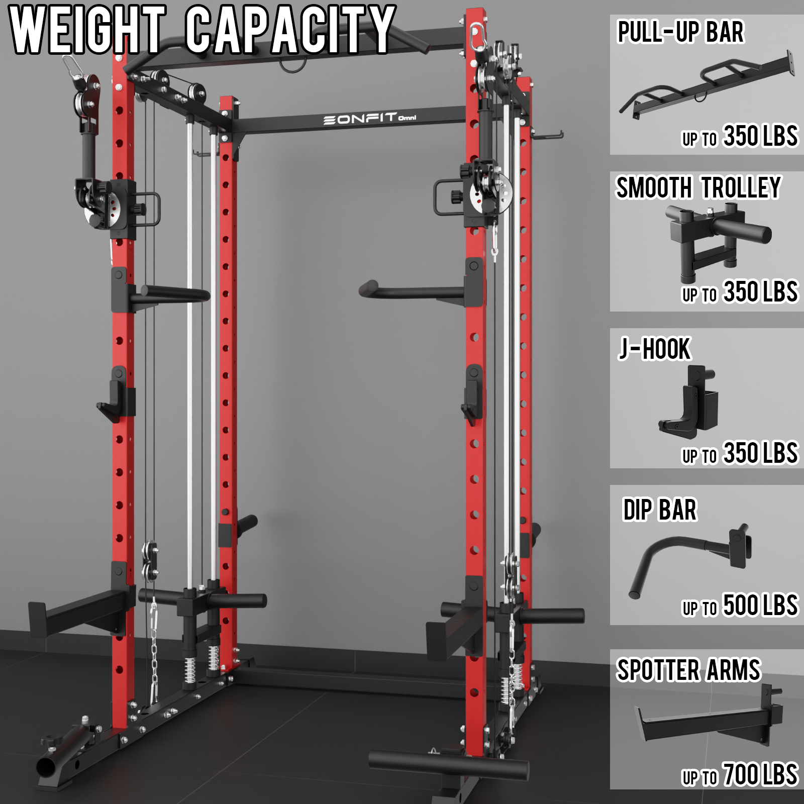 EonfitOmni® E6 Power Rack