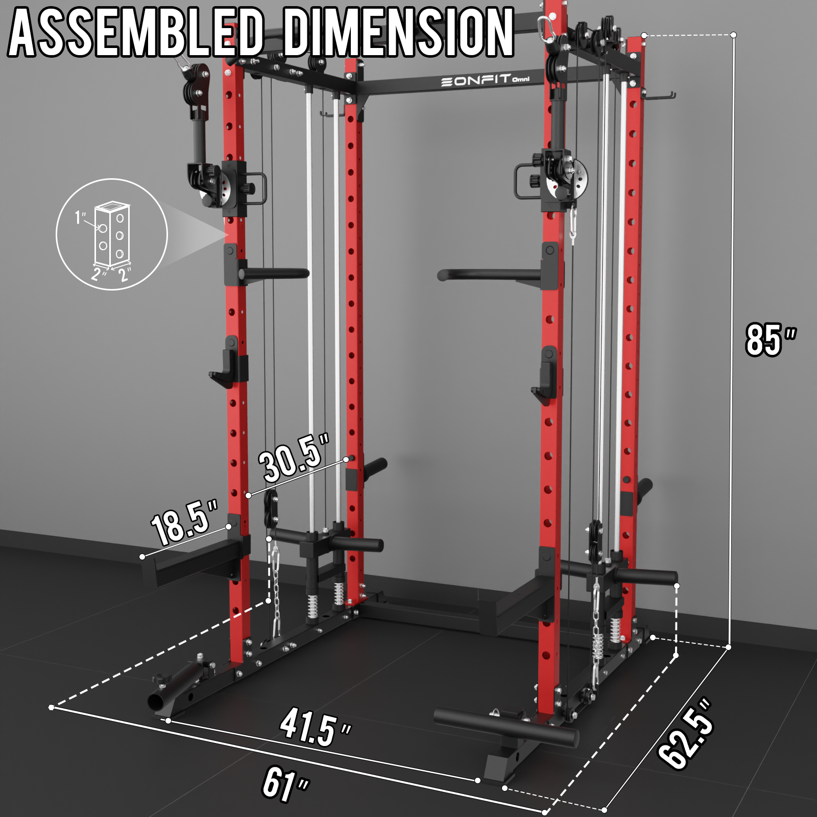 EonfitOmni® E6 Power Rack
