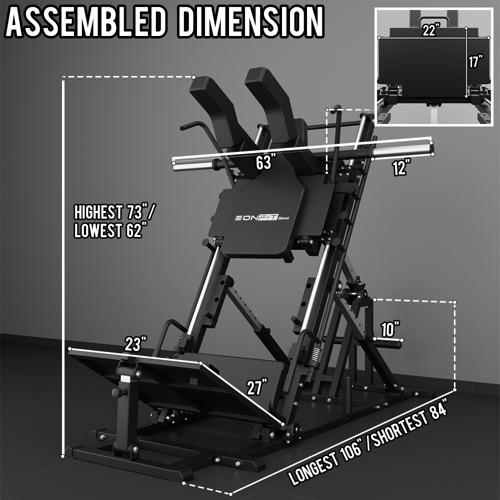 EonfitOmni® EL2 2.0 Leg Press Hack Squat Machine
