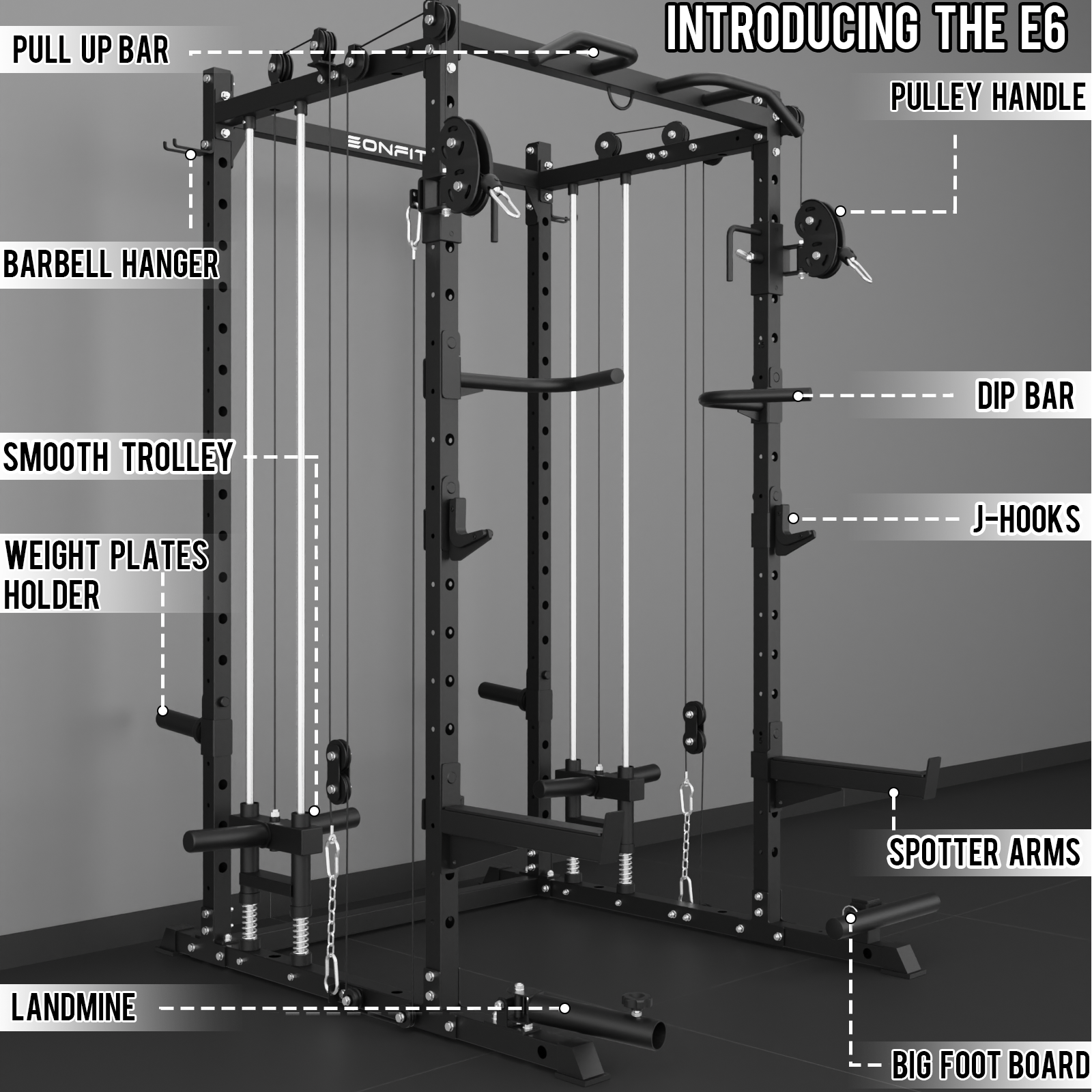 EonfitOmni® E6 Power Rack