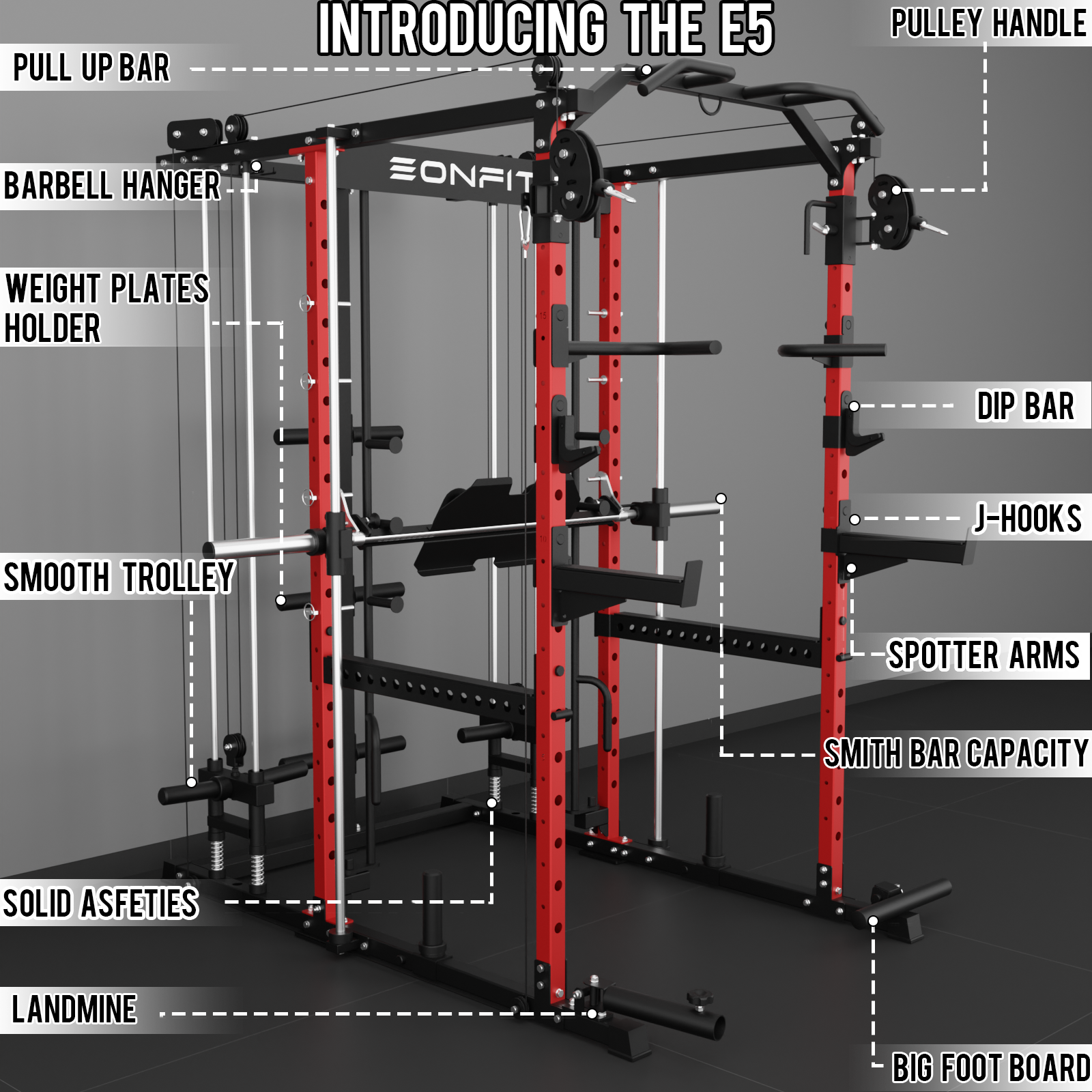 EonfitOmni® E5 2.0 Multi-Function Smith Machine