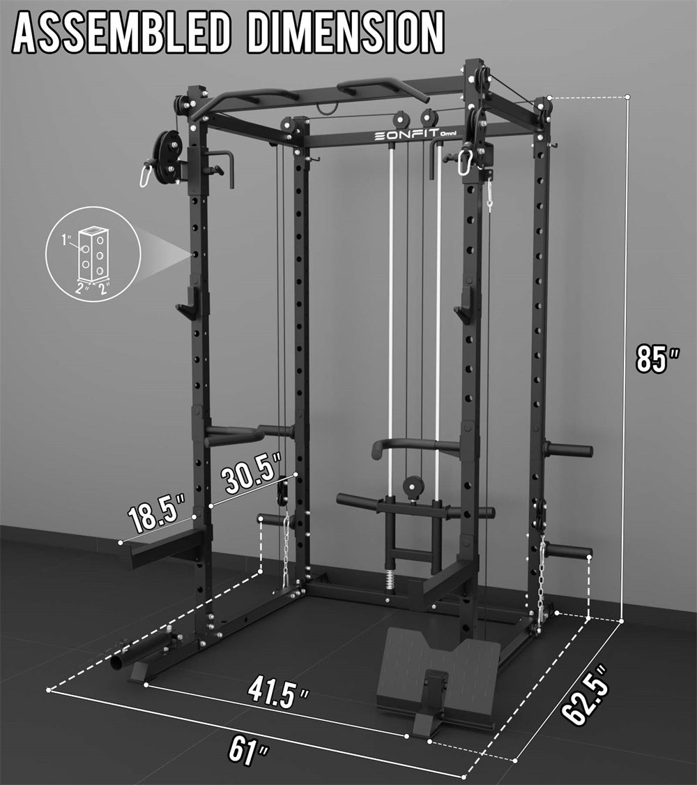 EonfitOmni® E2 2.0 Power Rack for Home Gym Equipment – Eonfit Fitness