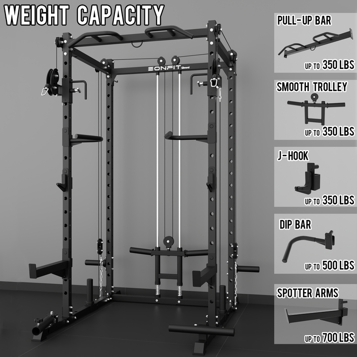 EonfitOmni® E2 2.0 Power Rack for Home Gym Equipment – Eonfit Fitness