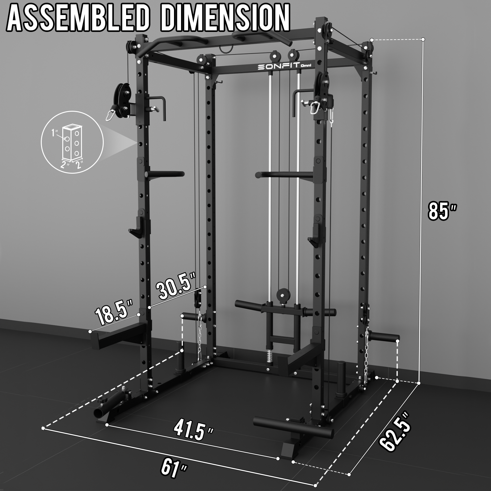 EonfitOmni® E2 2.0 Power Rack for Home Gym Equipment – Eonfit Fitness
