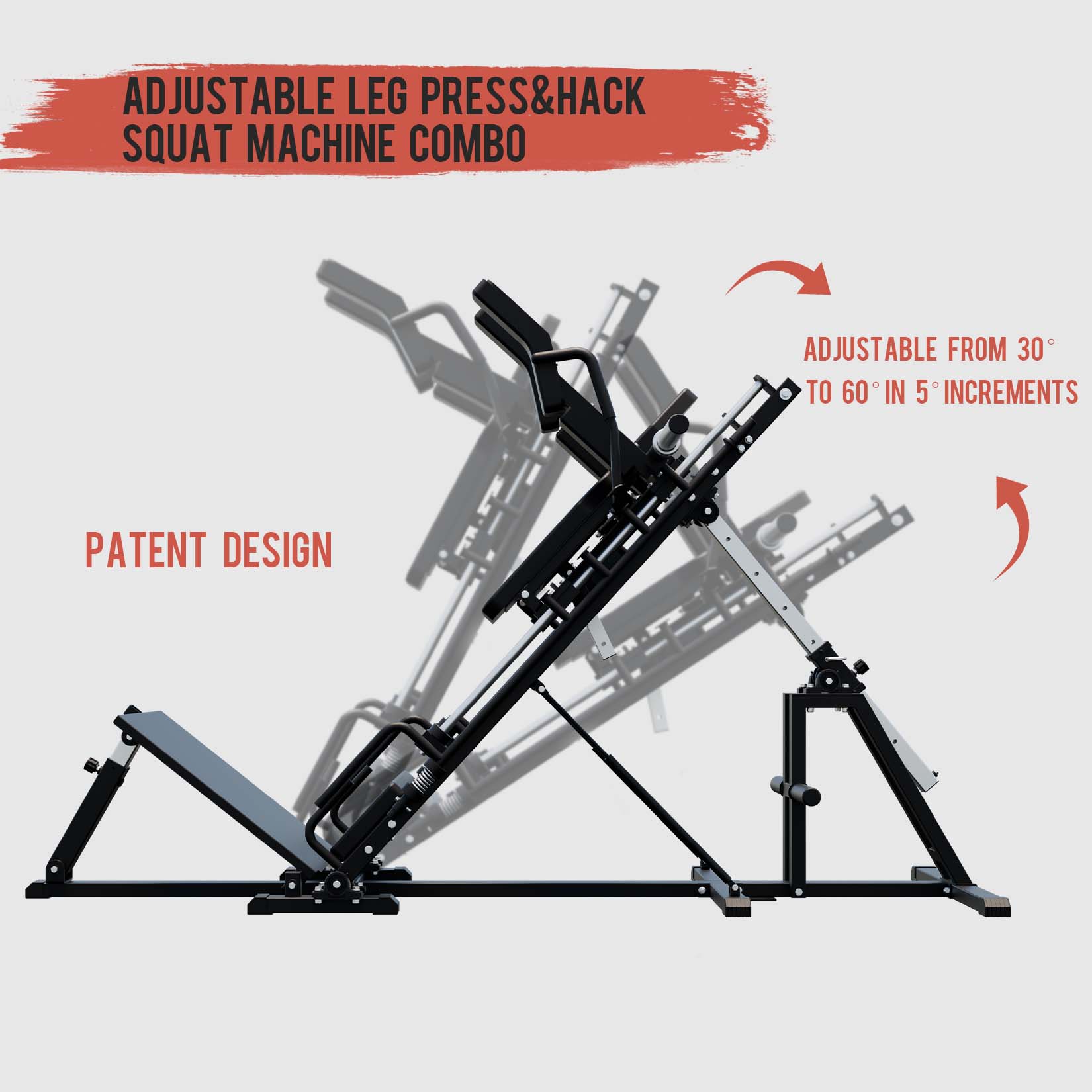 EonfitOmni® EL2 3-In-1 Leg Press Hack Squat Machine