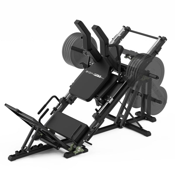 EonfitOmni® EL2 3-In-1 Leg Press and Professional (Reverse) Hack Squat Machine with Linear Bearing for Home Gym