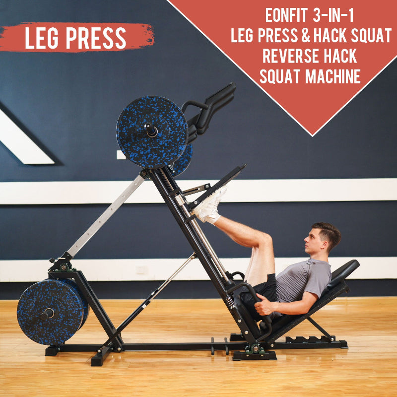 EonfitOmni® EL2 3-In-1 Leg Press Hack Squat Machine