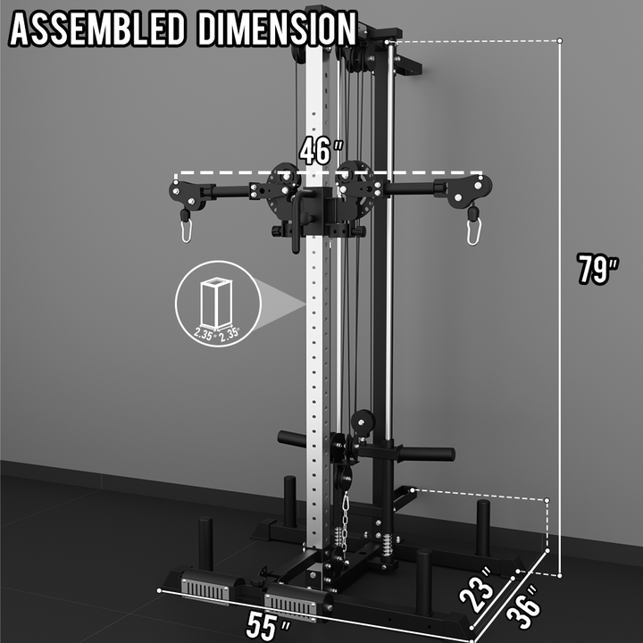 Eonfit® E1 2.0 Wall Mounted & Free Standing Cable Machine for Home Gym ...