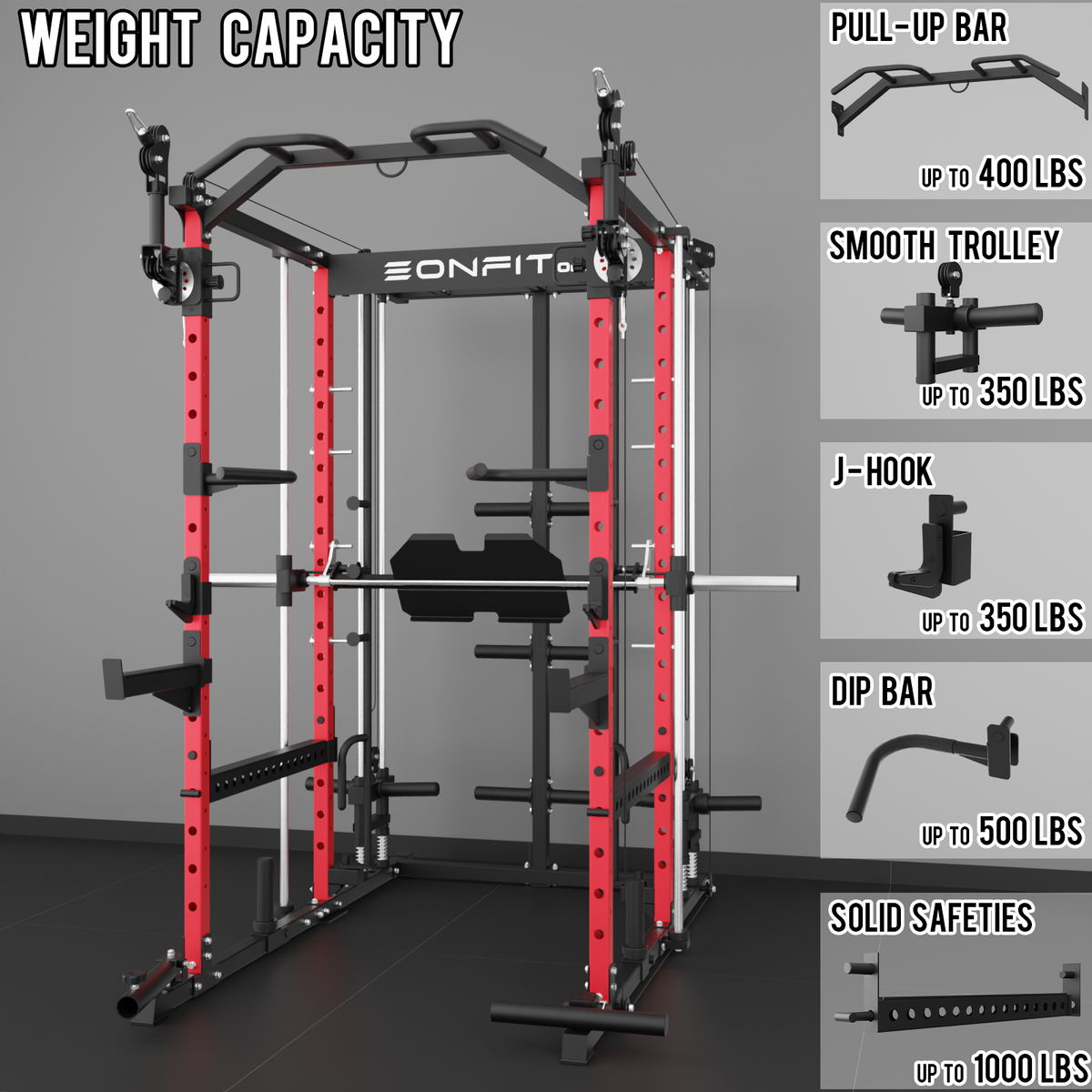 EonfitOmni® E5 2.0 Multi-Function Smith Machine